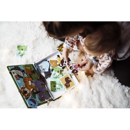 Janod - Magnetiskt interaktivt set MAGNETIBOOK djur
