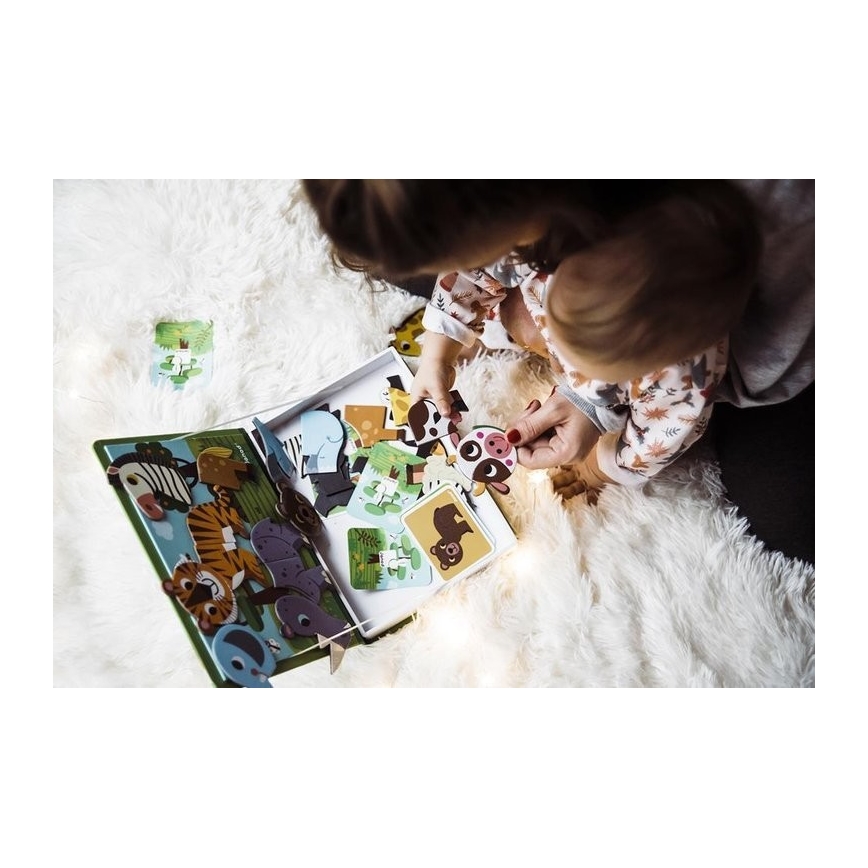 Janod - Magnetiskt interaktivt set MAGNETIBOOK djur
