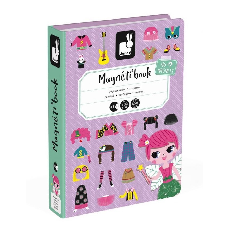 Janod - Magnetiskt interaktivt set MAGNETIBOOK flicka