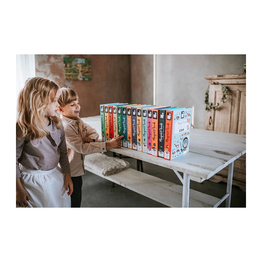 Janod - Magnetiskt interaktivt set MAGNETIBOOK transportmedel