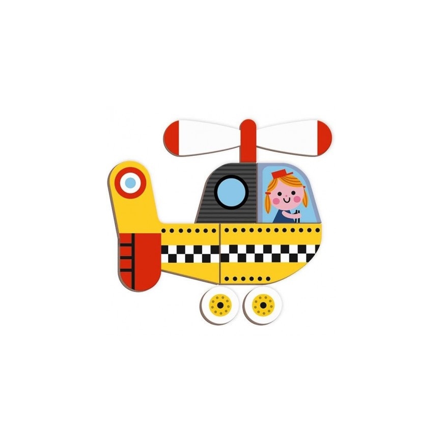 Janod - Magnetiskt interaktivt set MAGNETIBOOK transportmedel