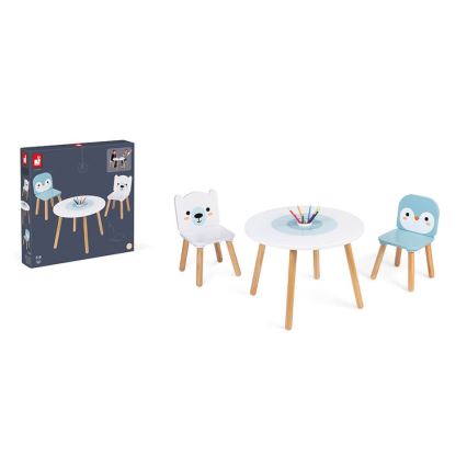 Janod - Träbord med stolar