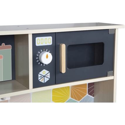 Janod - Träkök med LED-spis MOZAIC 2xLR6