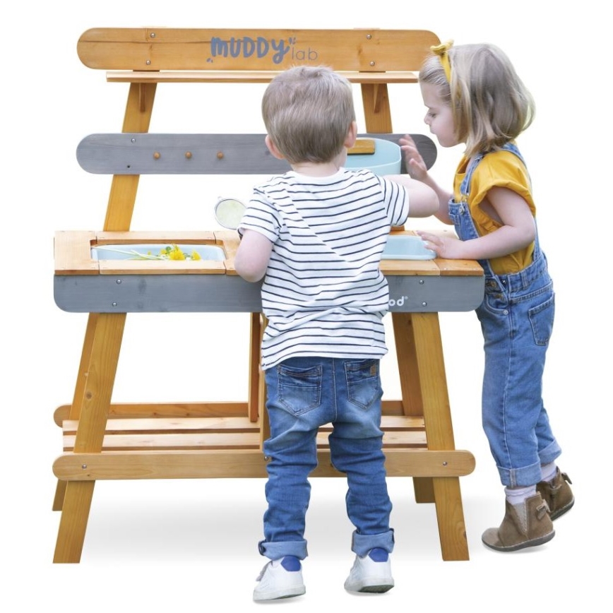 Janod - Utomhus leksakskök i trä MUDDY LAB