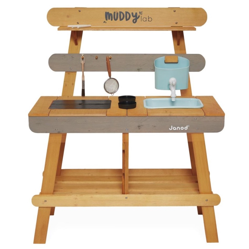 Janod - Utomhus leksakskök i trä MUDDY LAB