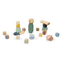 Janod - Wooden blocks SWEET COCOON 20 delar stones