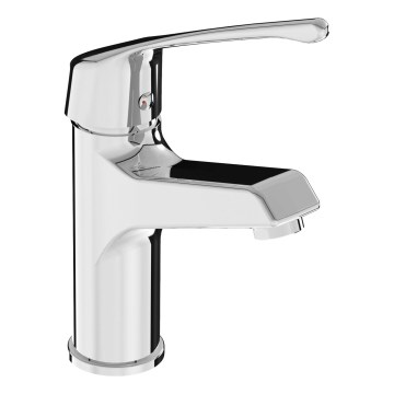 JIKA H3111W10045101 - Tvättställsblandare med medicinsk spak CUBE 16,4 cm blank krom