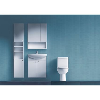 JIKA H4532410383041 - Spegelskåp med hylla LYRA 80x60 cm vit