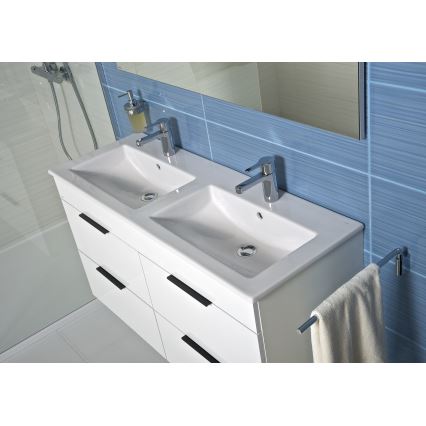 JIKA H4537621763001 - Badrumsskåp med inbyggt tvättställ CUBE 80 cm, vitt