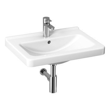 JIKA H8104220001041 - Väggmonterad handfat CUBITO 55x42 cm keramik/vit