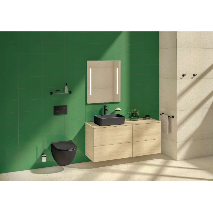 JIKA H8184237161121 - Bänkskål CUBITO 50x35 cm keramik/matt svart