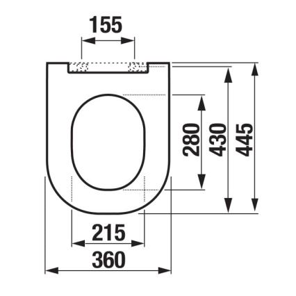 JIKA H8917150000631 - Toalettsits MIO duroplast/vit
