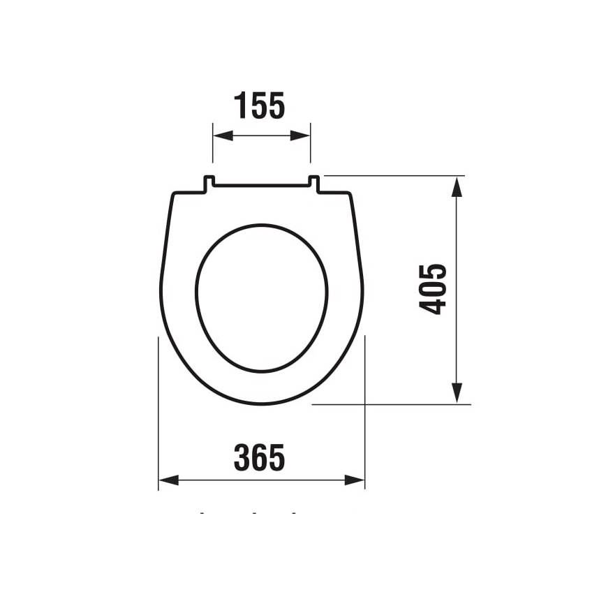 JIKA H8933813000001 - Toalettsits med SoftClose LYRA duroplast/vit