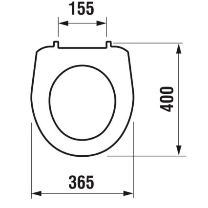 JIKA H8933830000001 - Toalettsits LYRA termoplast/vit