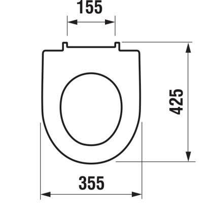 JIKA H8933843000631 - WC-sits LYRA, duroplast, vit