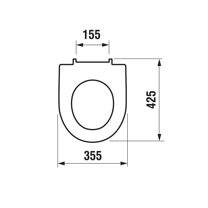 JIKA H8933843000631 - WC-sits LYRA, duroplast, vit
