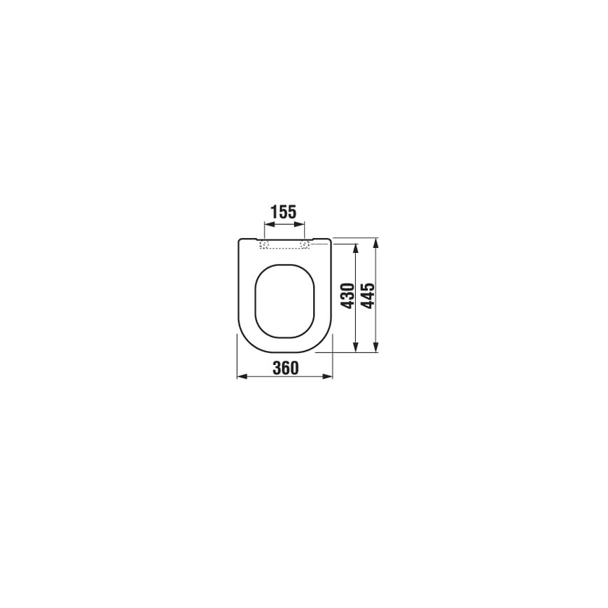 JIKA H8936113000631 - Toalettsits SoftClose DEEP duroplast/vit