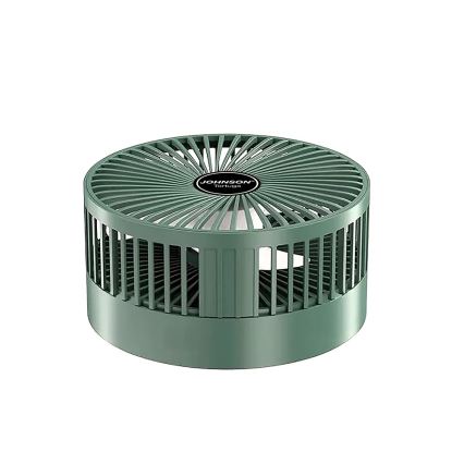 JOHNSON - Uppladdningsbar bordfläkt TORTUGA 5W/3,7V 1200 mAh Ø 16,5 cm grön