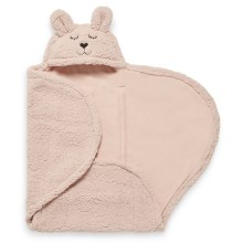 Jollein - Inlindningsfilt fleece Bunny 100x105 cm Pale Pink
