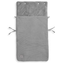 Jollein - Påse för bilstol fleece BASIC KNIT 42x82 cm Stone Grey