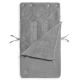 Jollein - Påse för bilstol fleece BASIC KNIT 42x82 cm Stone Grey