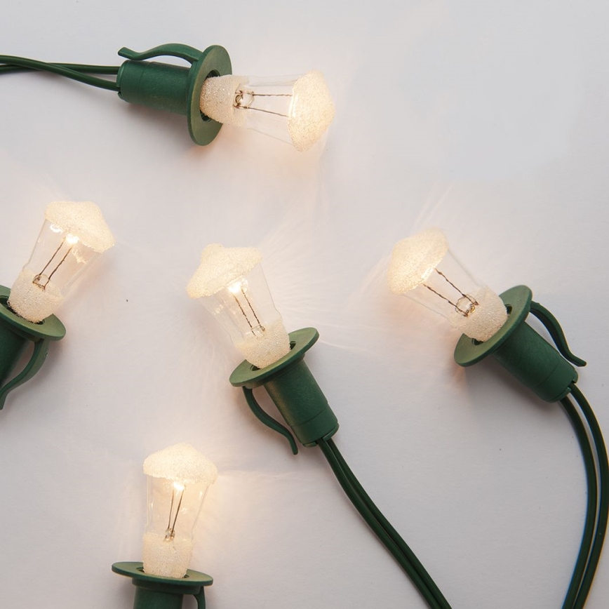 Julbelysning LUCERNA 12xE10/10,7m varmvit, Tillverkad i Tjeckien