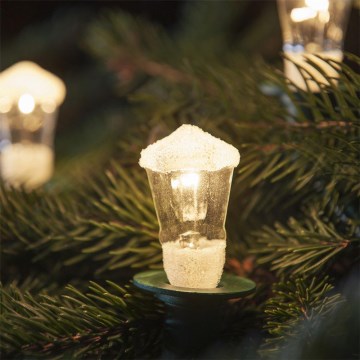 Julbelysning LUCERNA 12xE10/10,7m varmvit, Tillverkad i Tjeckien