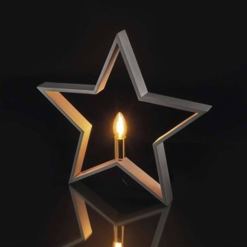 Juldekoration 1xE14/230V grå