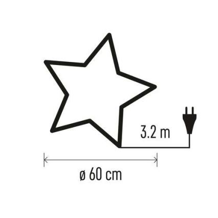 Juldekoration  1xE14/25W/230V diameter  60 cm gyllene 