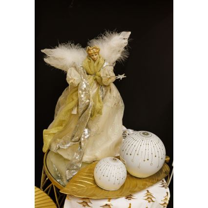Juldekoration 41 cm ängel guld
