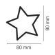 Juldekoration Inomhus IP20 stjärna 20xLED/2W/4,5V