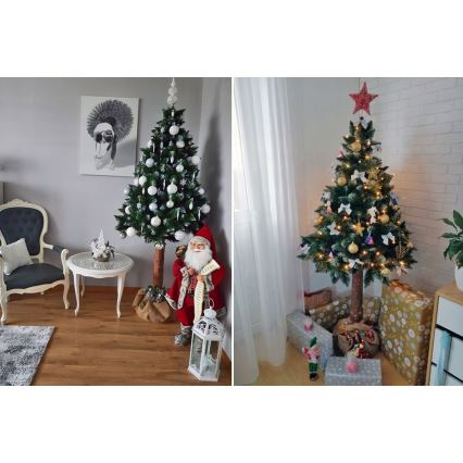 Julgran på stubbe 220 cm tall