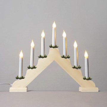 Julljusstake FILAMENT 7xE10/0,2W/230V