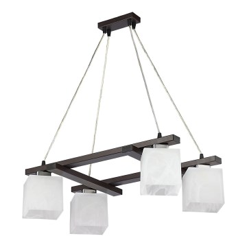 Jupiter 1098 - PO4 - Hängande Ljuskrona POLA 4xE27/60W/230V wenge