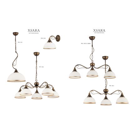 Jupiter 1177 - XS 5 - Taklampa XSARA 5xE27/60W/230V