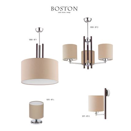 JUPITER 1272-BTL - Bordslampa BOSTON 1xE27/60W