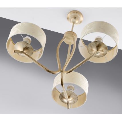 JUPITER 1274-KS3E - Taklampa med stång KASZMIR 3xE27/60W