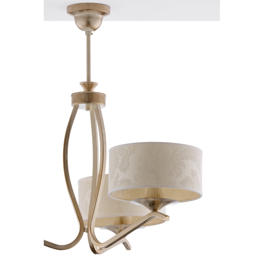 JUPITER 1274-KS3E - Taklampa med stång KASZMIR 3xE27/60W