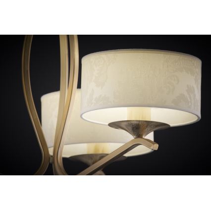 JUPITER 1274-KS3E - Taklampa med stång KASZMIR 3xE27/60W