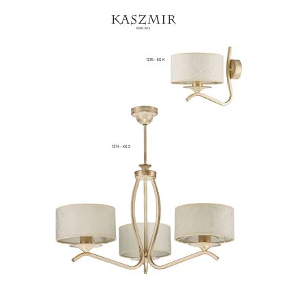 JUPITER 1274-KS3E - Taklampa med stång KASZMIR 3xE27/60W