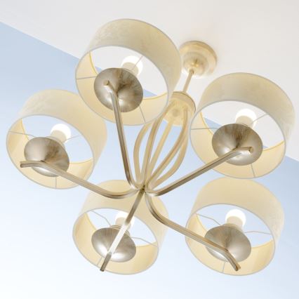 JUPITER 1275-KS5E - Taklampa med stång KASZMIR 5xE27/60W
