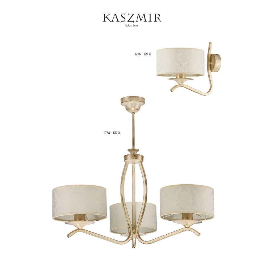 JUPITER 1276-KSKE - Väggbelysning KASZMIR 1xE27/60W