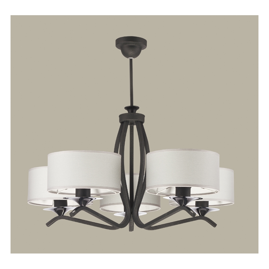 JUPITER 1279-KS5G - Ljuskrona KASZMIR 5xE27/60W