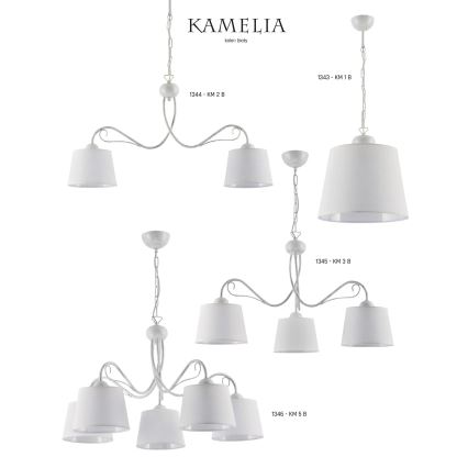 Jupiter 1344 - KM 2 B - Ljuskrona med kedja KAMELIA 2xE27/60W/230V