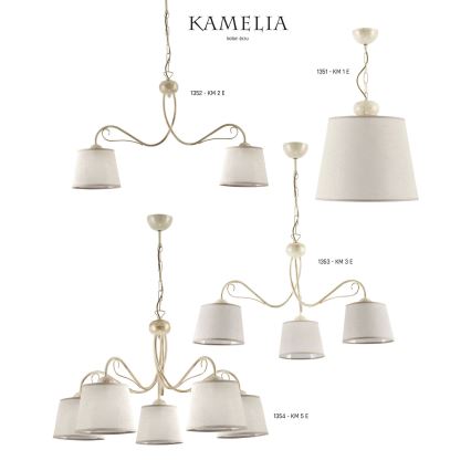 Jupiter 1351 KM 1 E - Ljuskrona med kedja KAMELIA 1xE27/60W/230V