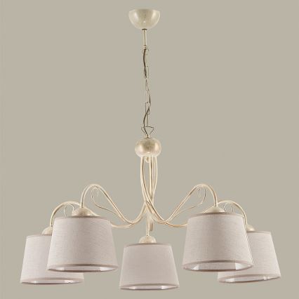 Jupiter 1354 - KM 5 E - Ljuskrona med kedja KAMELIA 5xE27/60W/230V