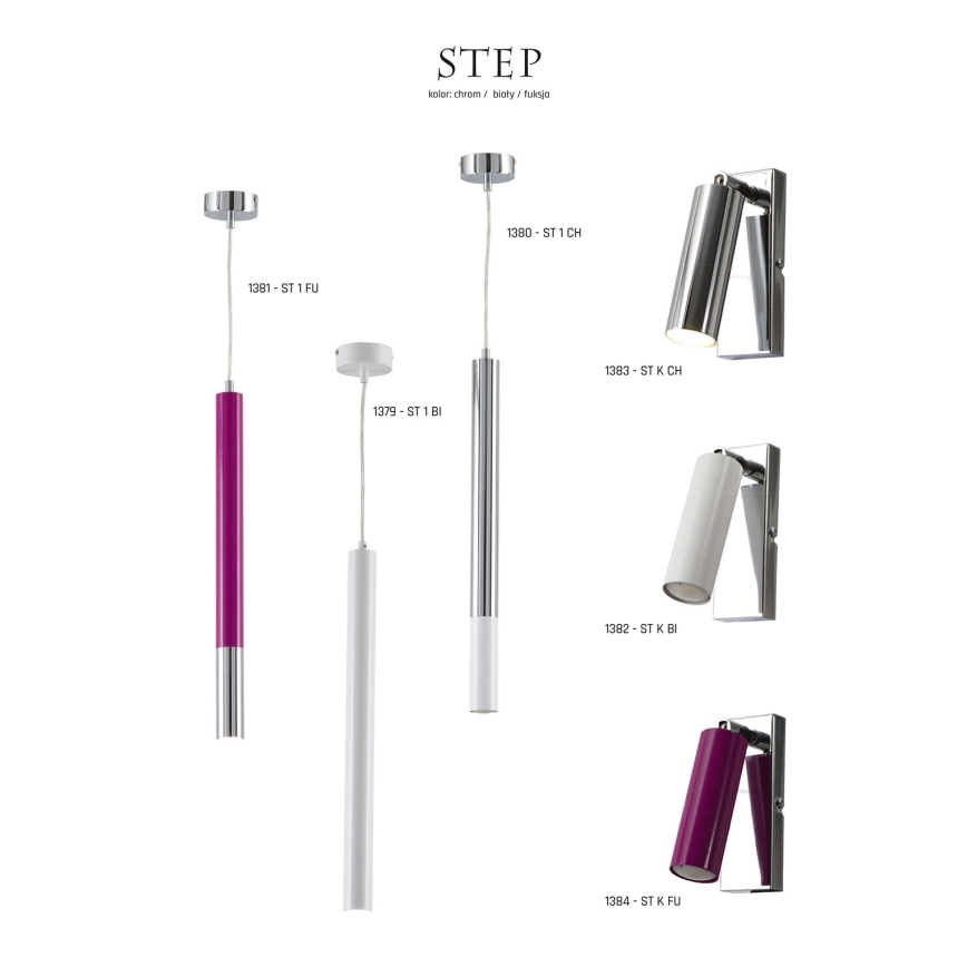 Jupiter 1382 - ST K BI - LED Väggbelysning STEP LED/4.3W/230V