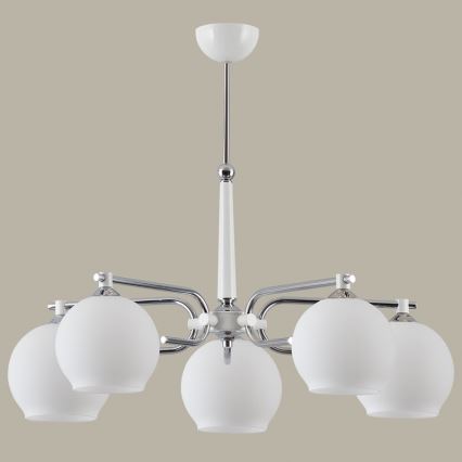 Jupiter 1399 - AX 5 B - Ljuskrona med stång AXEL 5xE27/60W/230V