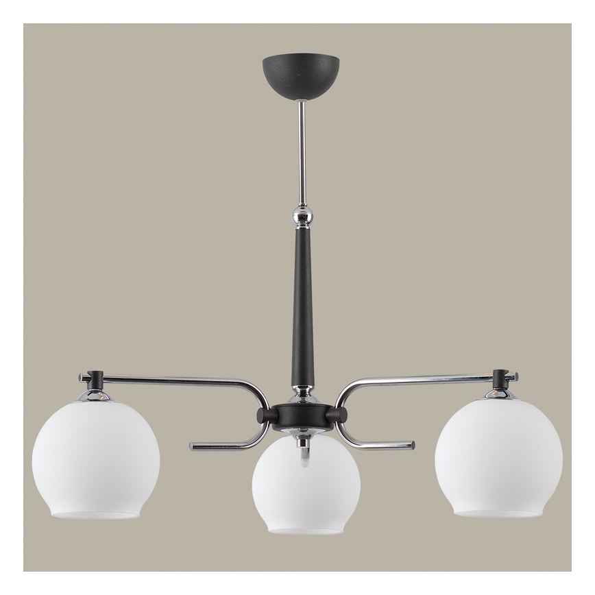 Jupiter 1401 - AX 3 G - Ljuskrona med stång AXEL 3xE27/60W/230V