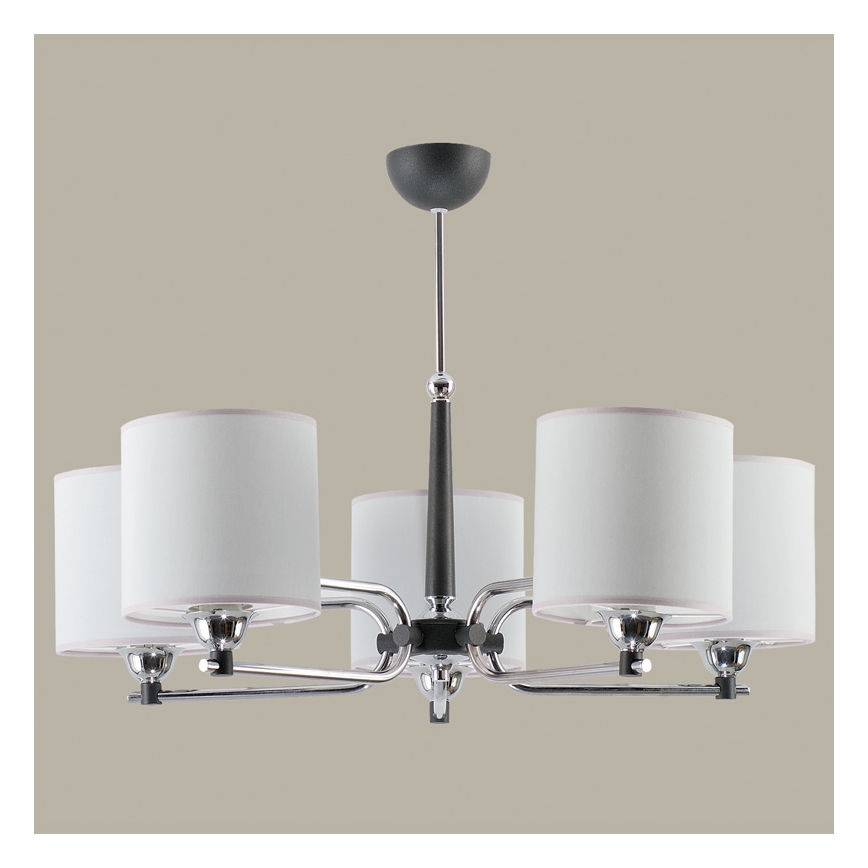 Jupiter 1408 - TW 5 G - Ljuskrona med stång TWINGO 5xE27/60W/230V